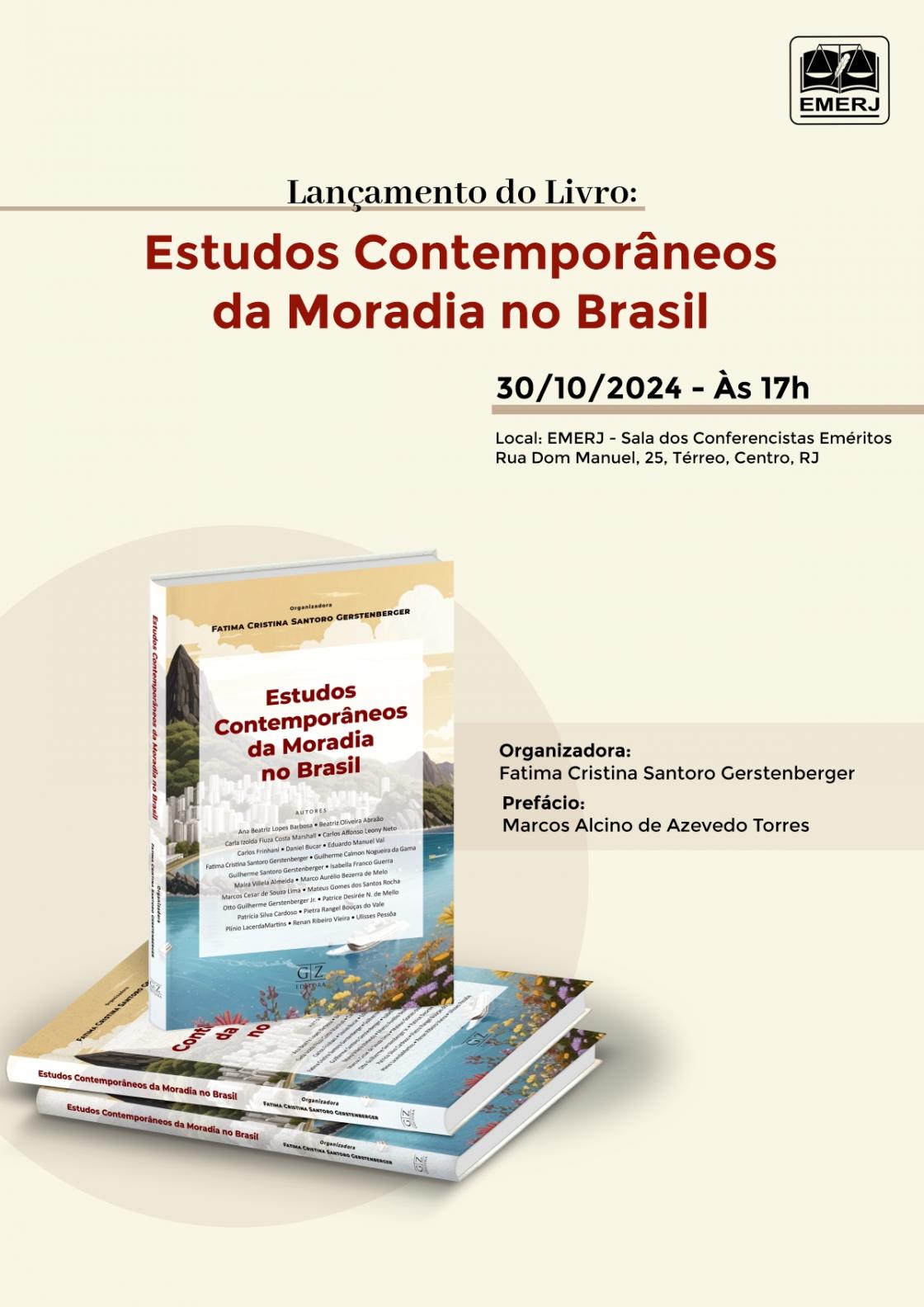 Cartaz do evento: Lançamento do Livro: Estudos Contemporâneos da Moradia no Brasil