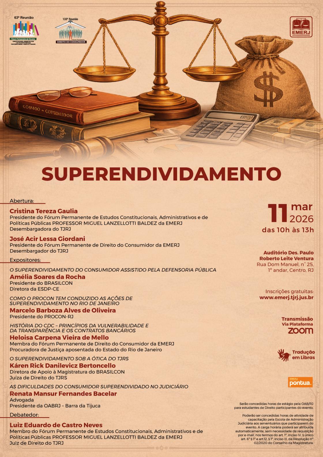 Cartaz do evento: SUPERENDIVIDAMENTO