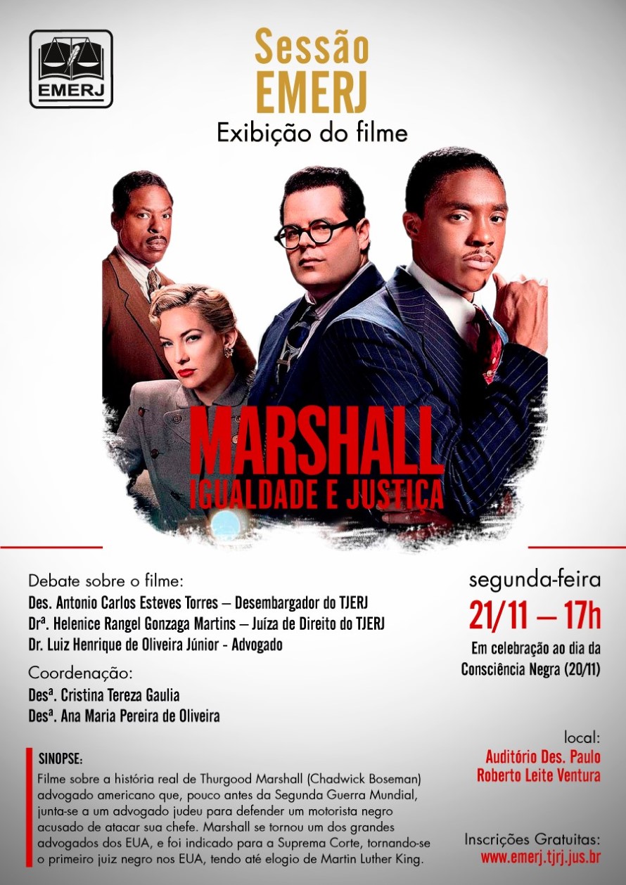 Cartaz do evento: SESSÃO EMERJ - EXIBIÇÃO DO FILME 