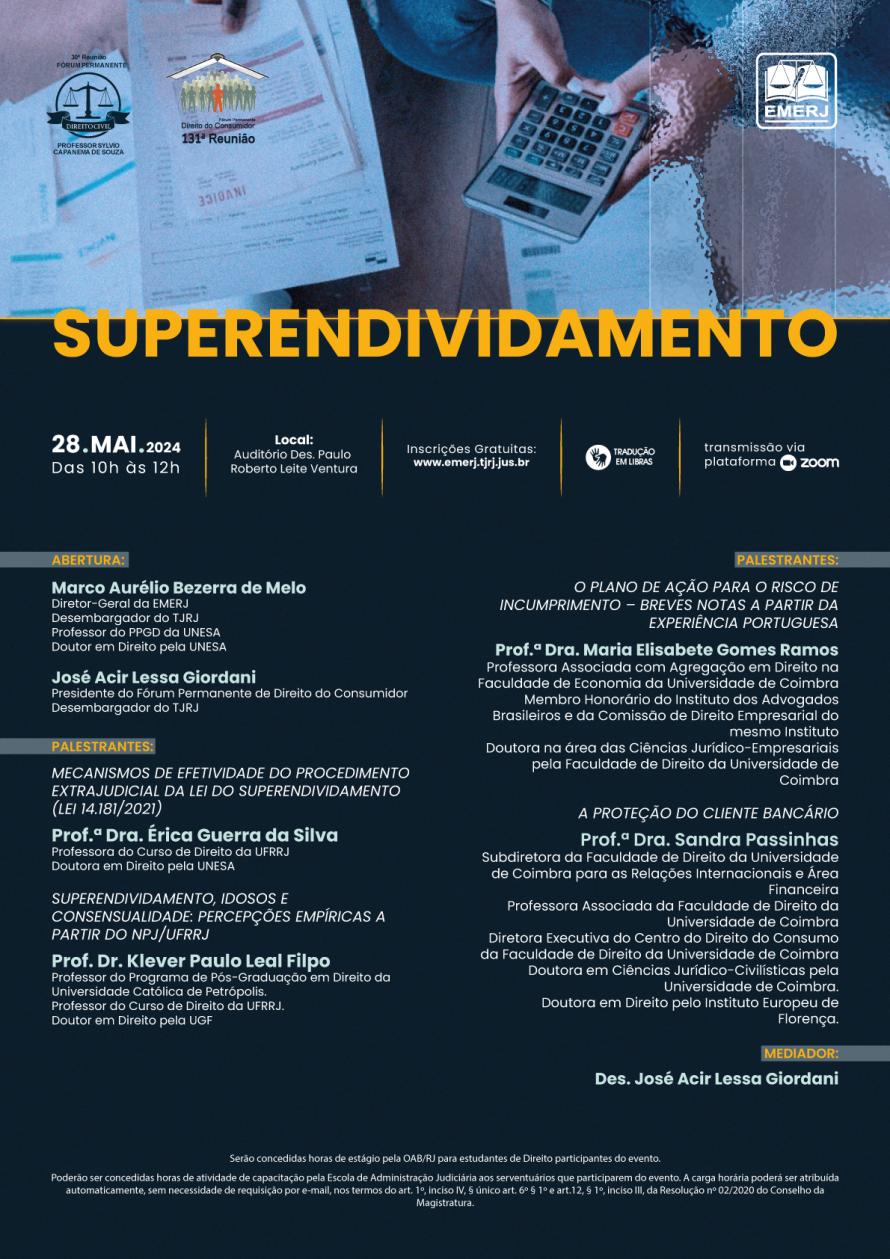 Cartaz do evento: SUPERENDIVIDAMENTO
