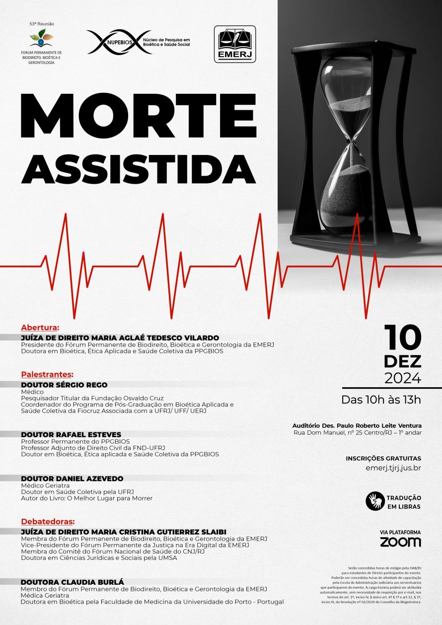 Cartaz do evento: MORTE ASSISTIDA