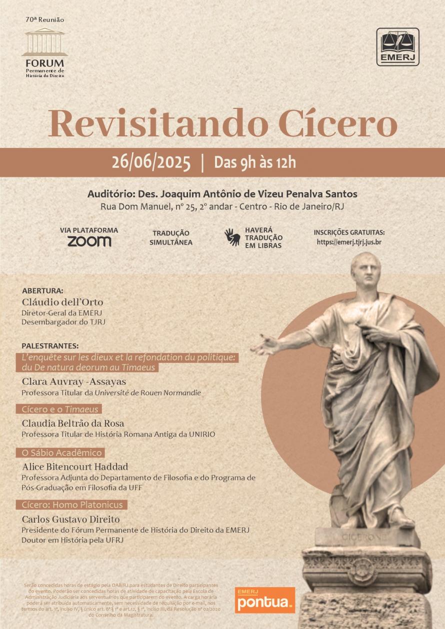 Cartaz do evento: Revisitando Cícero