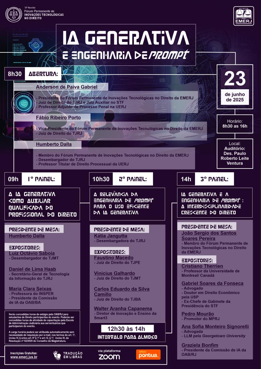Cartaz do evento: IA Generativa e Engenharia de Prompt