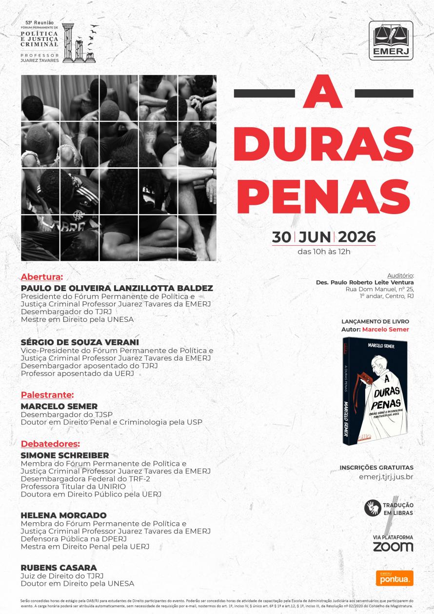 Cartaz do evento: A DURAS PENAS