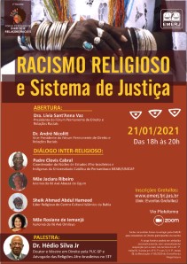 Título do Evento: RACISMO RELIGIOSO E SISTEMA DE JUSTIÇA