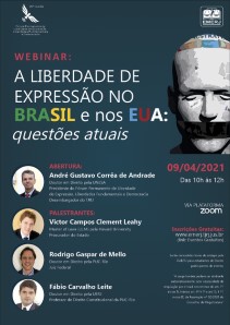 Título do Evento: A LIBERDADE DE EXPRESSÃO NO BRASIL E NOS EUA: QUESTÕES ATUAIS