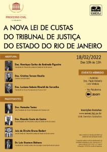 Título do Evento: A NOVA LEI DE CUSTAS DO TRIBUNAL DE JUSTIÇA DO ESTADO DO RIO DE JANEIRO
