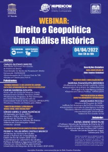 Título do Evento: DIREITO E GEOPOLÍTICA- UMA ANÁLISE HISTÓRICA 