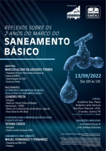 Título do Evento:   REFLEXOS SOBRE OS 2 ANOS DO MARCO DO SANEAMENTO BÁSICO  