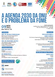 Título do Evento: A  AGENDA 2030 DA ONU E O PROBLEMA DA FOME