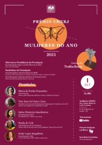 Título do Evento: PRÊMIO EMERJ MULHERES DO ANO DE 2023 ENTREGA DO TROFÉU ROMY