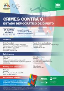 Título do Evento: CRIMES CONTRA O ESTADO DEMOCRÁTICO DE DIREITO