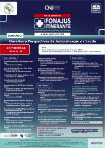 Título do Evento: FONAJUS ITINERANTE RIO DE JANEIRO - SEMINÁRIO: “DESAFIOS E PERSPECTIVAS DA JUDICIALIZAÇÃO DA SAÚDE”