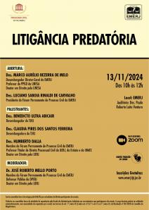 Título do Evento: LITIGÂNCIA PREDATÓRIA