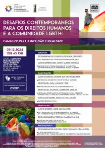 Título do Evento: Desafios Contemporâneos para os Direitos Humanos e a Comunidade LGBTI+: Caminhos para a Inclusão e Igualdade