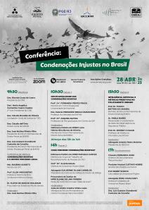 Título do Evento: Conferência: Condenações Injustas no Brasil