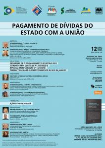 Cartaz do evento: PAGAMENTO DE DÍVIDAS DO ESTADO COM A UNIÃO