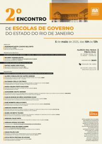 Cartaz do evento: 2º Encontro de Escolas de Governo do Estado do Rio de Janeiro