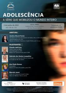 Cartaz do evento: Adolescência - A  Série que Mobilizou o Mundo Inteiro 