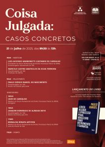 Cartaz do evento: Coisa Julgada: Casos Concretos 