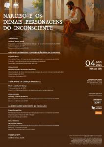Cartaz do evento: NARCISO E OS DEMAIS PERSONAGENS DO INCONSCIENTE