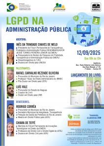 Cartaz do evento: LGPD NA ADMINISTRAÇÃO PÚBLICA