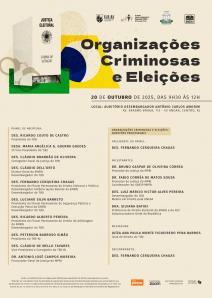 Cartaz do evento:  Organizações Criminosas e Eleições