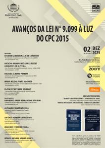 Cartaz do evento: AVANÇOS DA LEI N° 9.099 À LUZ DO CPC 2015