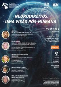 Título do Evento: NEURODIREITOS, UMA VISÃO PÓS-HUMANA 