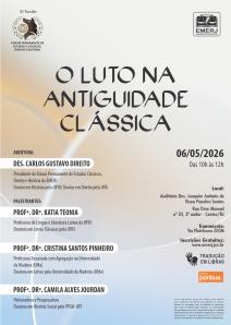 Cartaz do evento: O LUTO NA ANTIGUIDADE CLÁSSICA