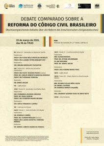 Título do Evento: DEBATE COMPARADO SOBRE A REFORMA DO CÓDIGO CIVIL BRASILEIRO
