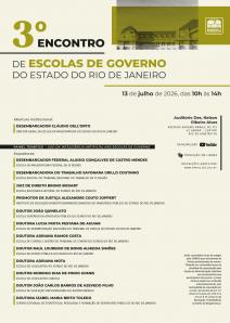 Cartaz do evento: 3º Encontro Estadual de Escolas de Governo do Estado do Rio de Janeiro