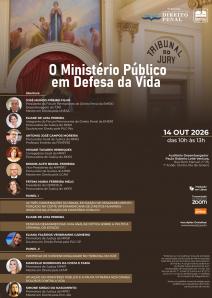 Cartaz do evento: O Ministério Público em Defesa da Vida