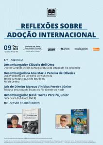 Cartaz do evento: Reflexões sobre Adoção Internacional